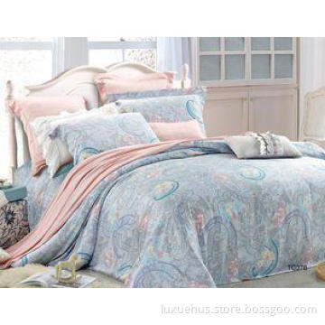 Pure Natural Tencel Lyocell Bedding Sets Durable , Curly Gr